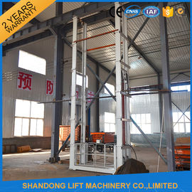 1,5 tonnellate ascensore verticale esterno idraulico del carico della ferrovia di guida da 5 m. per il magazzino di costruzione