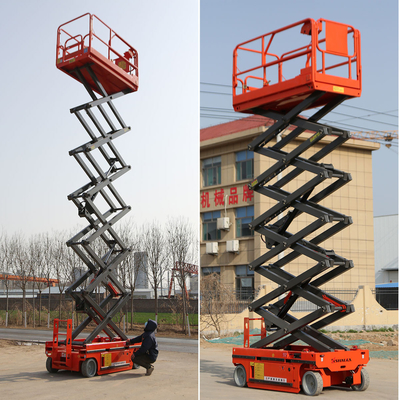 14m 12m 10m 8m 6m Batteria Elettrico Man Lift self-propelled Scissor Lift per il lavoro aereo
