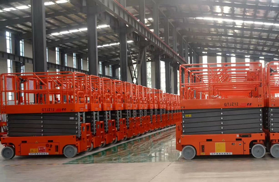 Peso mobile telescopico elettrico del carico del CE 4m -14m 300kg 500kg dei carrelli elevatori di forbici del lavoro aereo