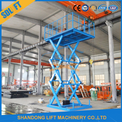 Stabile e sicuro stazionario hydraulic scissor lift per magazzino di carico scissor lift table